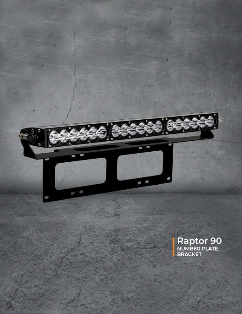 Raptor Light Bar Number Plate Mount