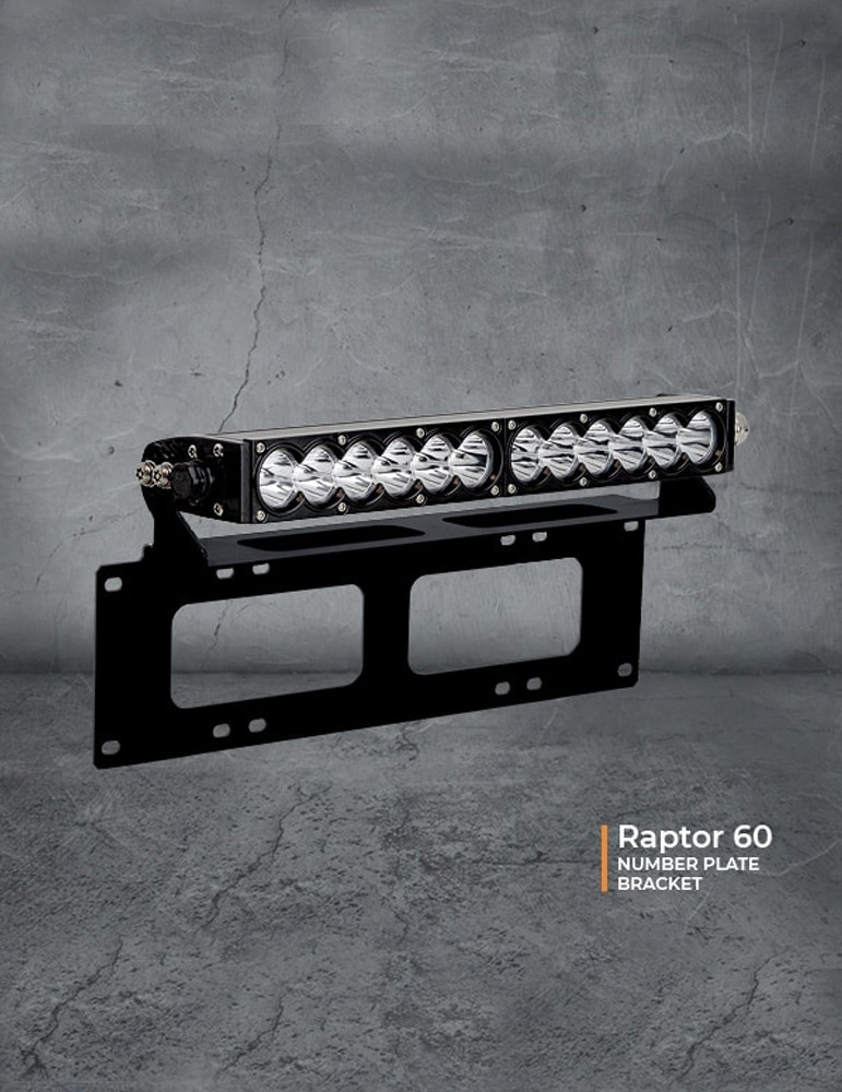Raptor Light Bar Number Plate Mount