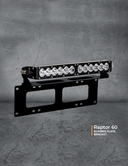 Raptor Light Bar Number Plate Mount