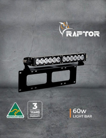 Raptor 60 LED 14.5″ Light Bar Number Plate Kit