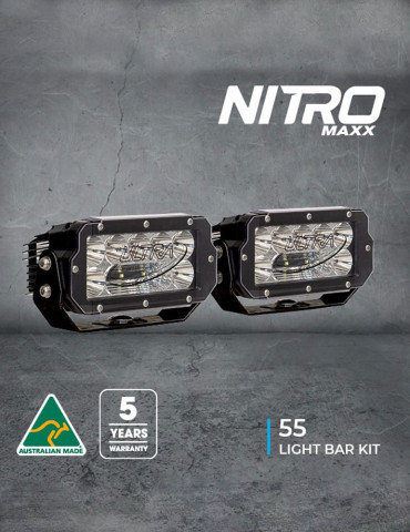 Nitro Maxx 55W LED Light Bar Kit (Pair)