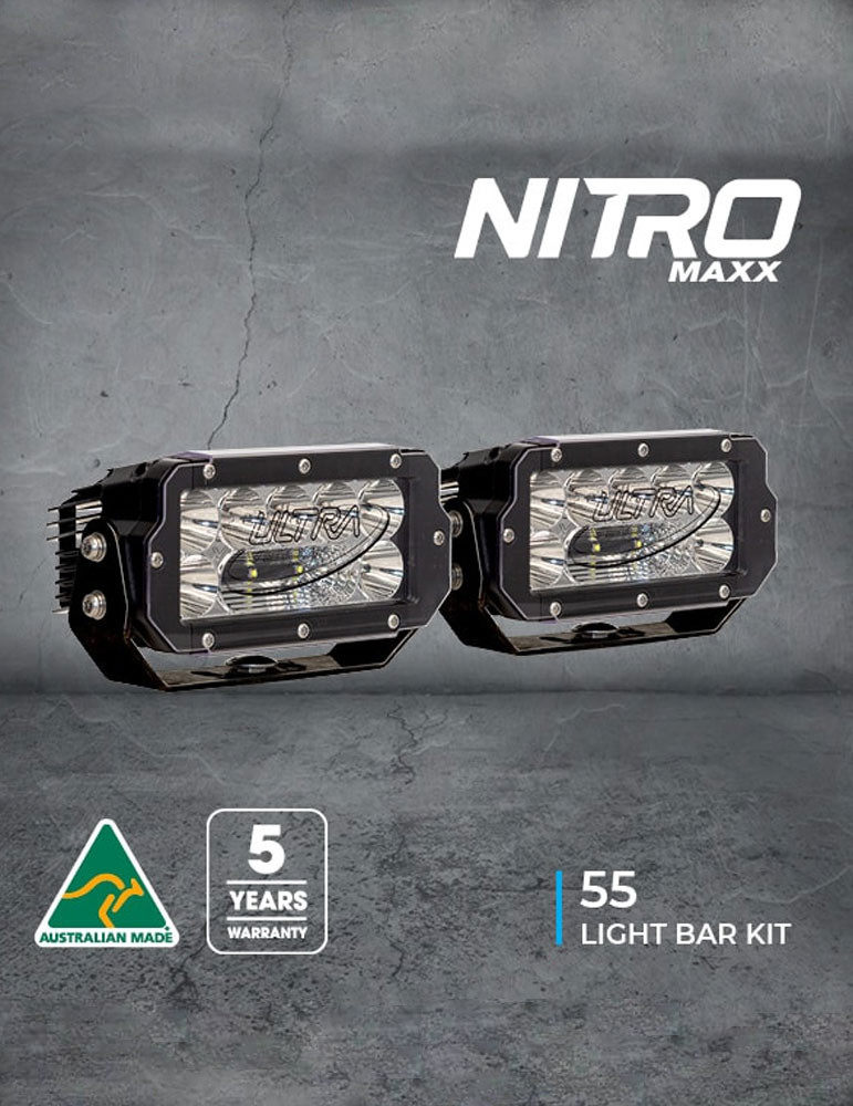 Nitro Maxx 55W LED Light Bar Kit (Pair)