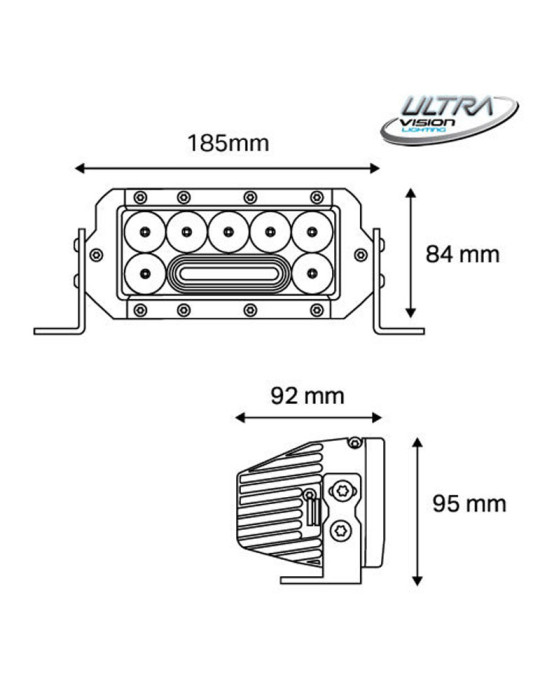 Nitro Maxx 55W LED Light Bar Kit (Pair)