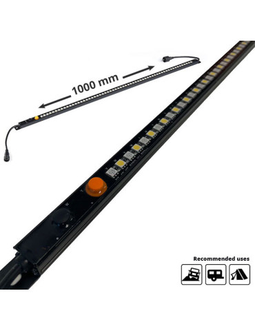 1000mm LED Rigid Strip Light IP68 Amber/White
