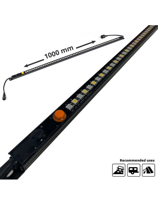 1000mm LED Rigid Strip Light IP68 Amber/White