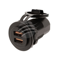 DUAL USB SOCKET 2.4A & 3.0A