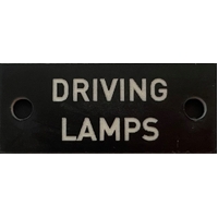 Driving Lamps Label 