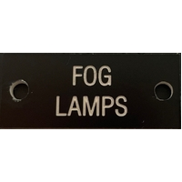 Fog Lamps Label