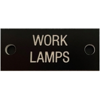 Work Lamps Label (Pk 10)