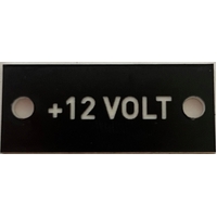 +12 Volt Label (Pk 10)