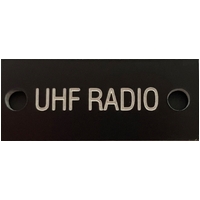 UHF Radio Label
