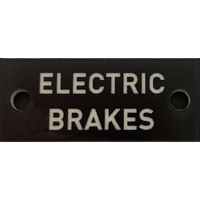 Electric Brakes Label