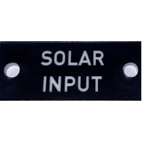 Solar Input Label (Pk 10)